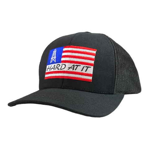 American Made HARD AT IT® SnapBack Oilfield Hat
